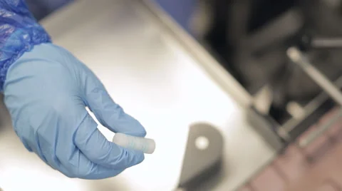 Bottled Pills being Prepared for Completion Stock Footage 68641728
