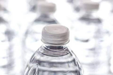 Bottled Water Close Stock Photos