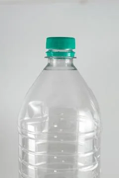 Bottleneck of a empty  bottle of a liter and a half of mineral water with  se Stock Photos