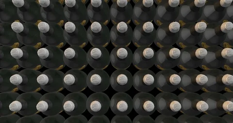 Bottles of champagne Video stock 89398321