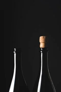 Bottles of champagne Stock Photos