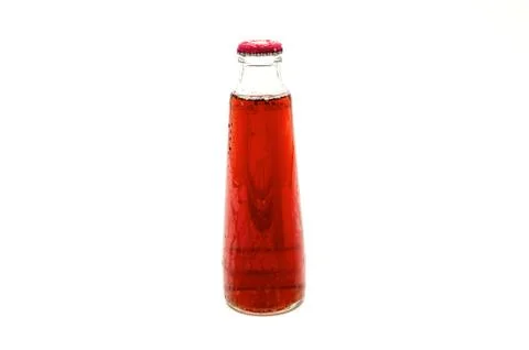 Bottles of cherry juice Stock-Fotos