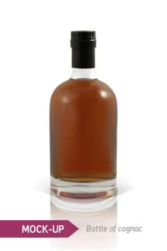 Bottles of cognac Stock Illustration