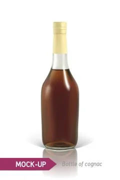 Bottles of cognac Stock Illustration
