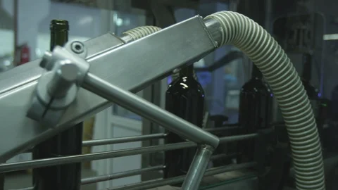 Bottles on factory Видео 93797817