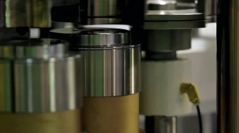 Bottles filler machine Stock Footage 63372535