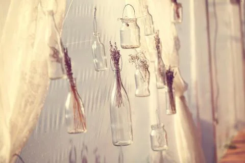 Bottles hanging Stock Photos