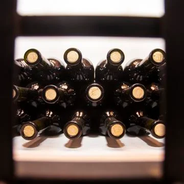 Bottles of high quality wine Stock Photos