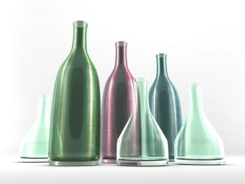 Bottles Ilustración de archivo