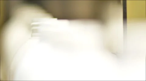 Bottles Line Prodcution Conveyor Belt Stock Footage 50627341