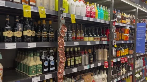 Bottles of liquor Stock-Footage 228888202