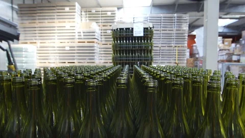 Bottles ready for seal the wine Stock Footage 86296622