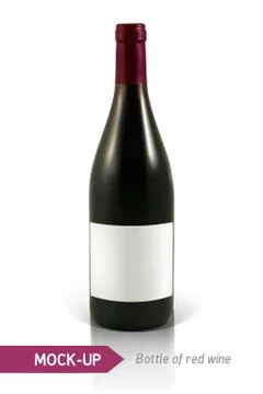 Bottles of red wine Stock Illustration