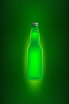 Bottles with reflection Stock Illustration