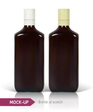 Bottles of Scotch Stock Illustration