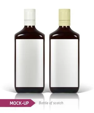 Bottles of Scotch Stock Illustration