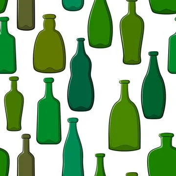 Bottles Seamless Stock Illustration