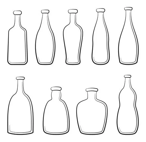 Bottles Set Stock-Illustration