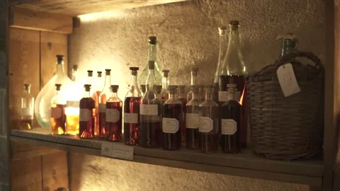 Bottles of Spirits Stock-Footage 222003357