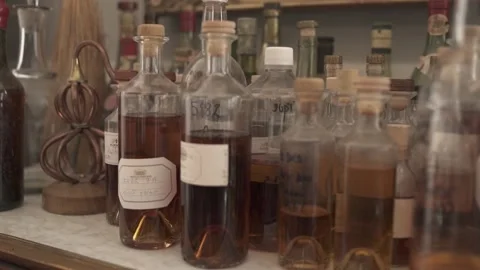 Bottles of Spirits Stock-Footage 222007642