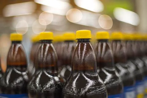 Bottles in the store Stock Photos