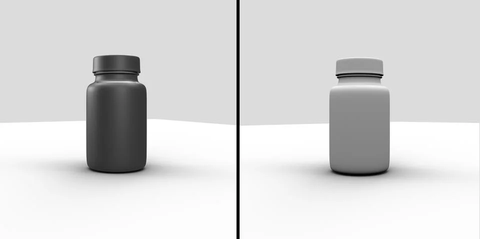 Bottles for supplements mockup. Illustrazione stock