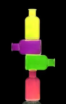 Bottles tower Stock Photos