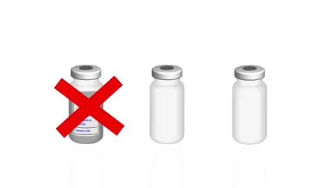 Bottles Of Vaccine Vídeo Stock 159083207