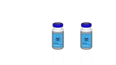 Bottles Of Vaccine Stock Footage 159232962