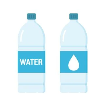 Bottles of Water Stock Illustration