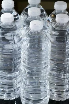 Bottles of water Foto stock