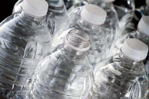 Bottles of water Foto stock