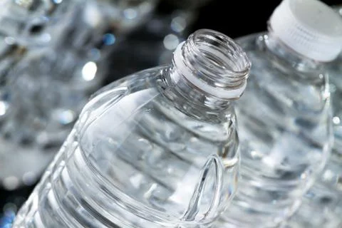 Bottles of water Foto stock