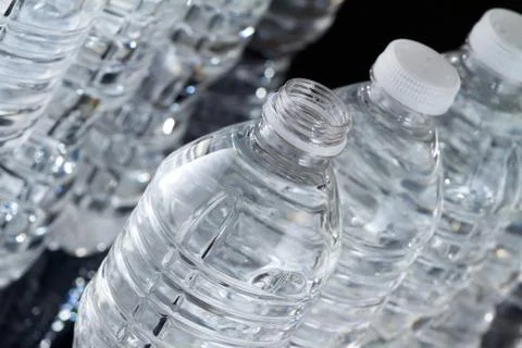 Bottles of water Foto stock