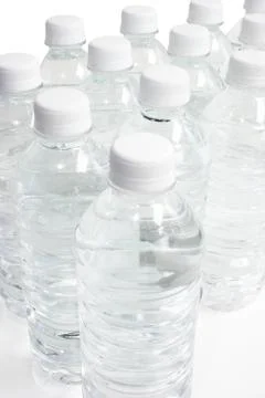 Bottles of water Stock Photos