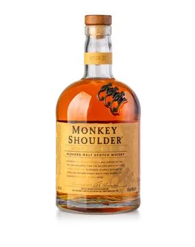 Bottles whiskey isolated Stock Photos