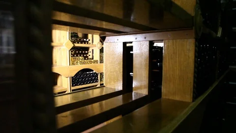 Bottles of wine Stock Footage 112978457