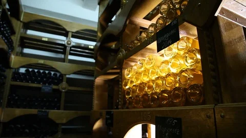 Bottles of wine Stock Footage 113047815