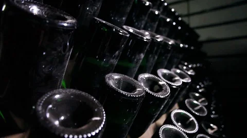 Bottles of wine Stock Footage 114490900