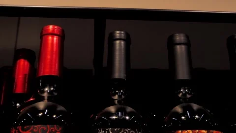 Bottles of wine Stock Footage 297552869