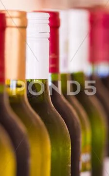 Bottles of wine Stock Photos