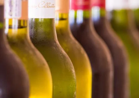 Bottles of wine Stock Photos