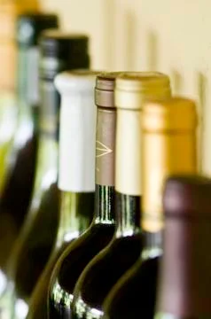 Bottles of wine Stock Photos