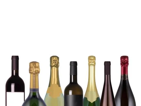 Bottles of wine Stock Photos