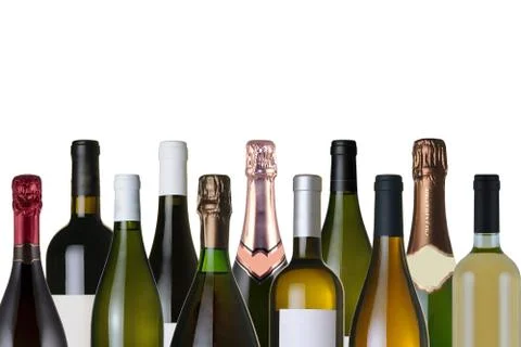 Bottles of wine Stock Photos