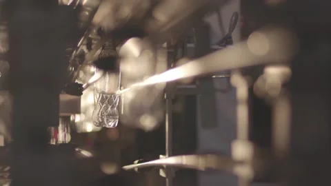 Bottling Beverages Production of Soft Drinks, Mineral Water &amp; Carbonated Drinks Stock Footage 130696324
