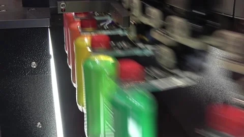Bottling line solution Stock Footage 89509569