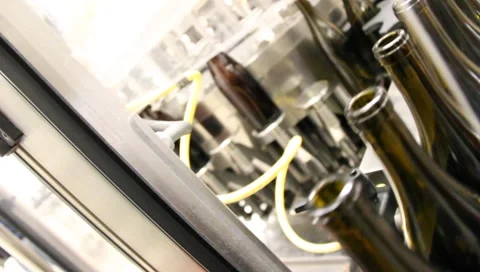 Bottling wine 6534 Stock Footage