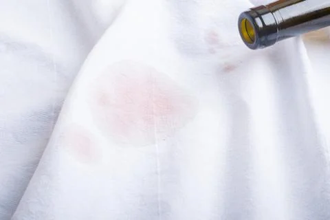 Bottling wine from a bottle on the table Stock Photos