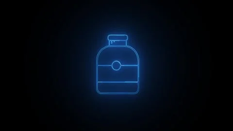 Bottole icon 4k animation. Stock Footage 306029478